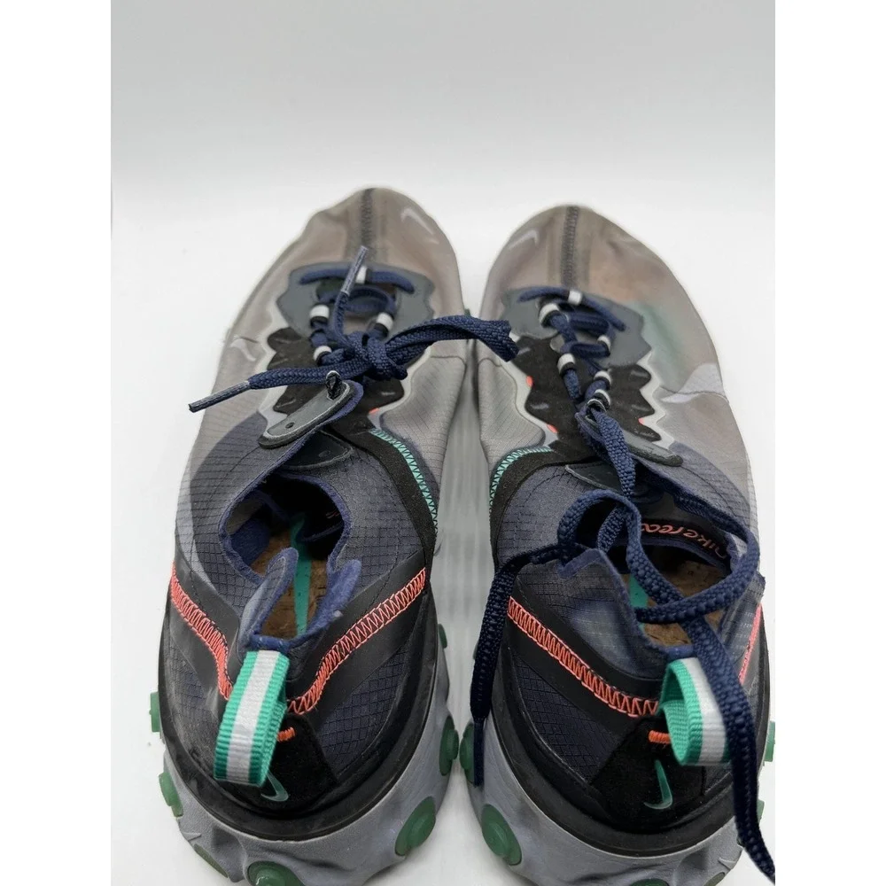 Nike React Element 87 Neptune Green AQ1090-005 Mens Size 12 Pre-Owned No Box